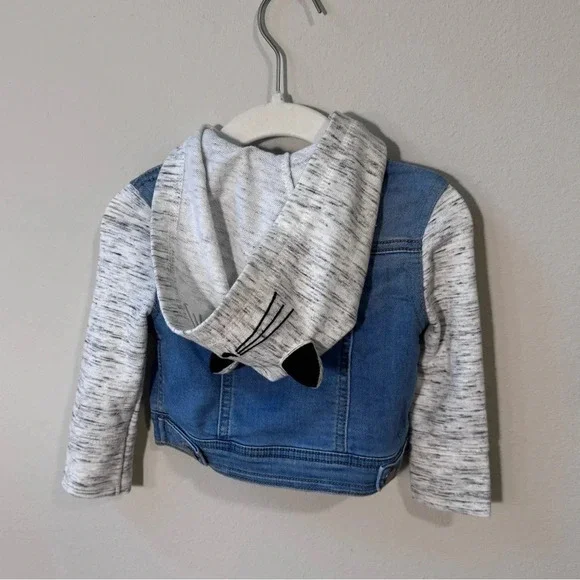 Cat & Jack Toddler Cat Jean and Jersey Jacket - size 12 months - Picture 7 of 7